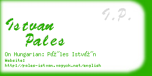 istvan pales business card